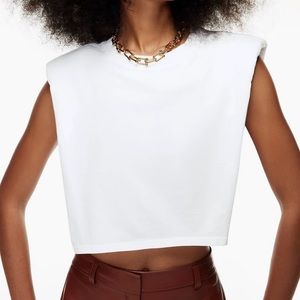 Aritzia shoulder pad cropped tank